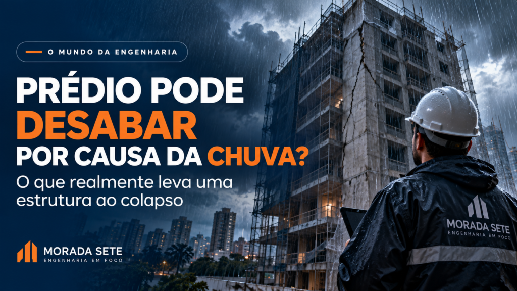 Prédio pode desabar por causa da chuva? Entenda o que realmente pode levar uma estrutura ao colapso